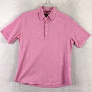 Eton Polo Shirt Mens L Pink Preppy Classic Old Money Beach Golf Tennis Summer